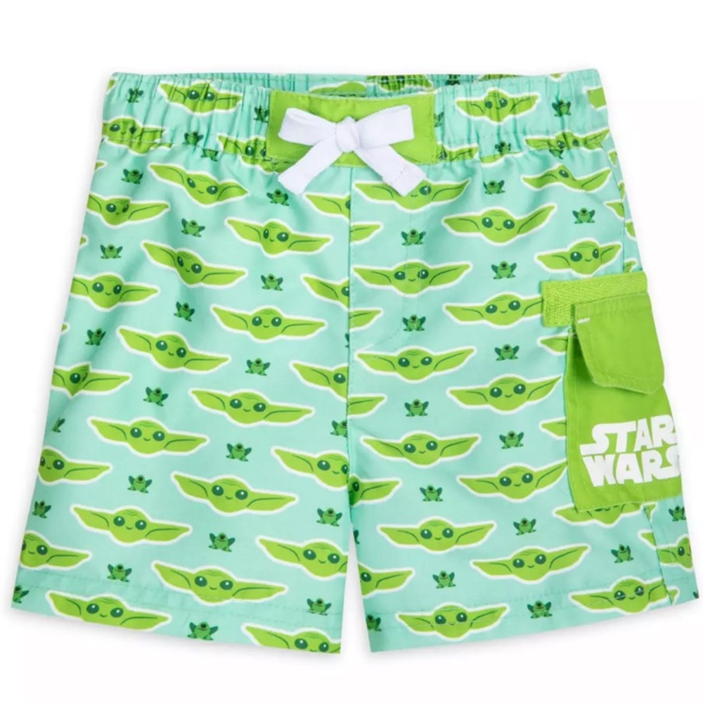New Disney Swim Trunks Baby Yoda Star Wars Mandalorian